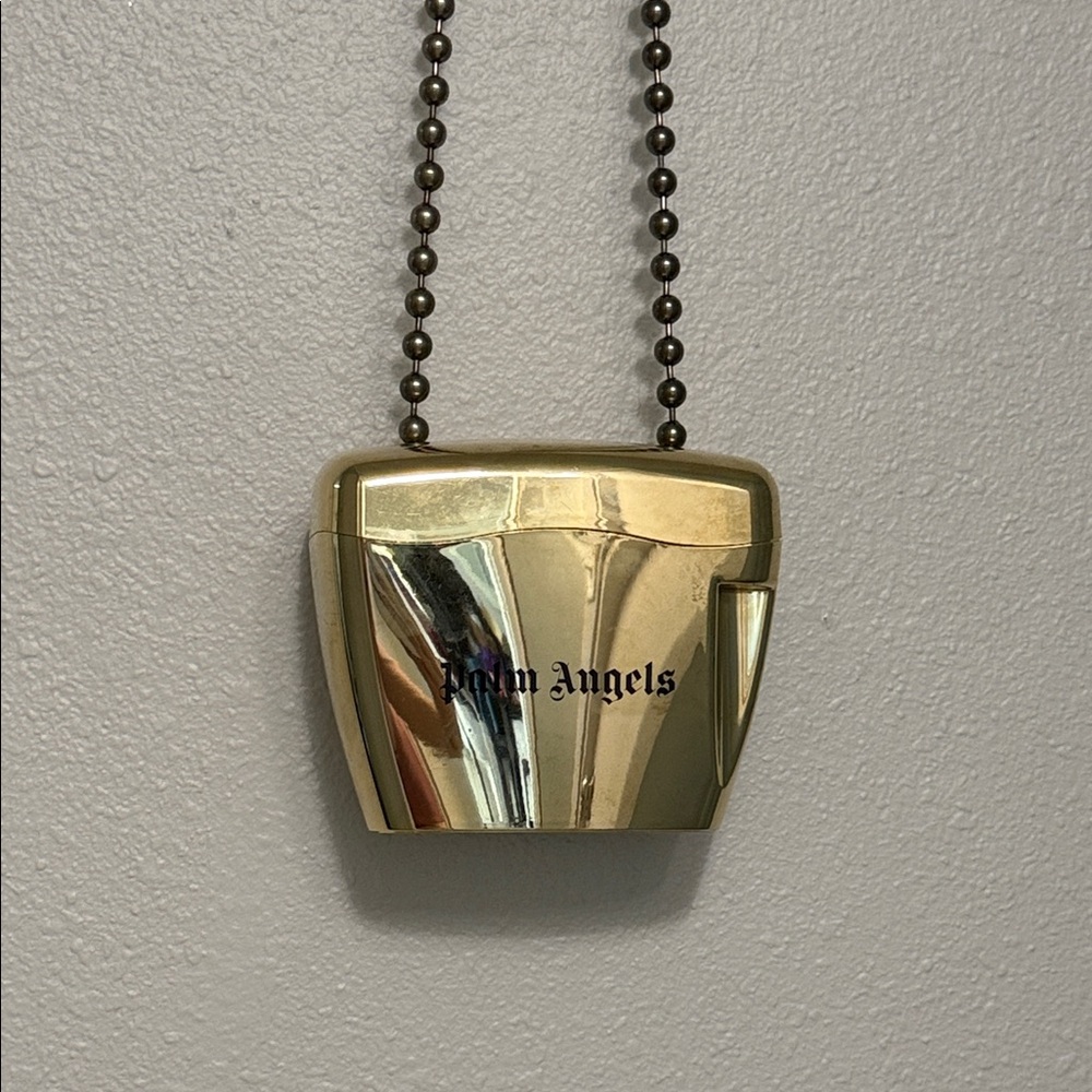 Palm Angels Metallic Gold Crossbody Bag